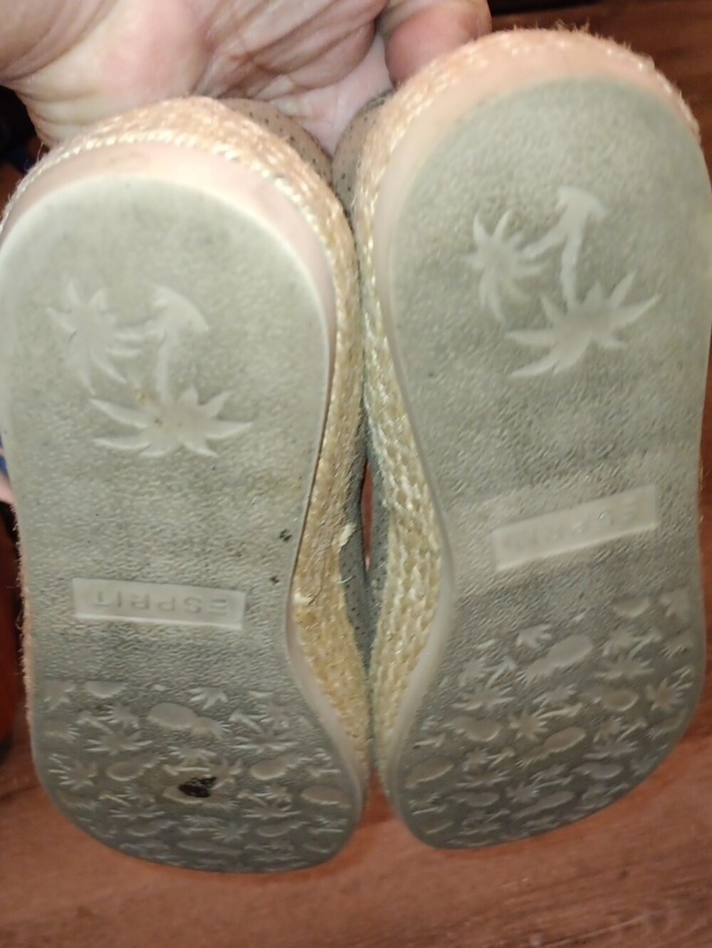 Esprit Brown Perforated Suede Slip-On Espadrilles - Picture 4 of 7